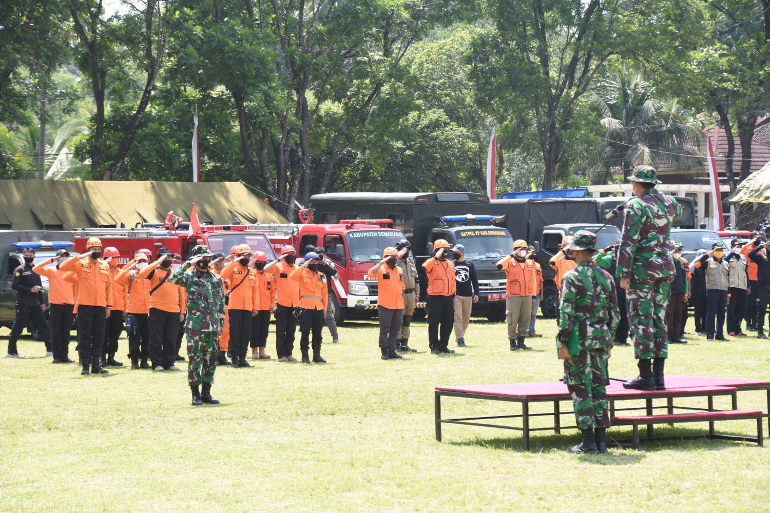 Secara Resmi, Kasrem 073/Makutarama Tutup Latihan Penanggulangan Bencana Alam Tahun 2021